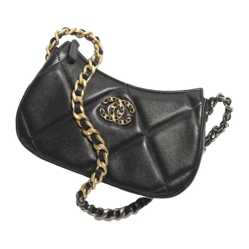 Chanel/Chanel Women's Bag Pochette 19 con catena Lambskin Chain Handbag