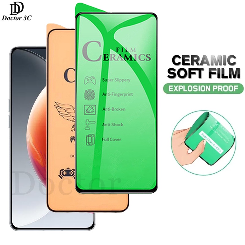 Matte ฟิล์มเซรามิก(แบบด้าน)กันรอยตกไม่แตก บิดได้งอได้ Tecno Camon 30 20 20s 19 18 17 16 15 12 Pova 6