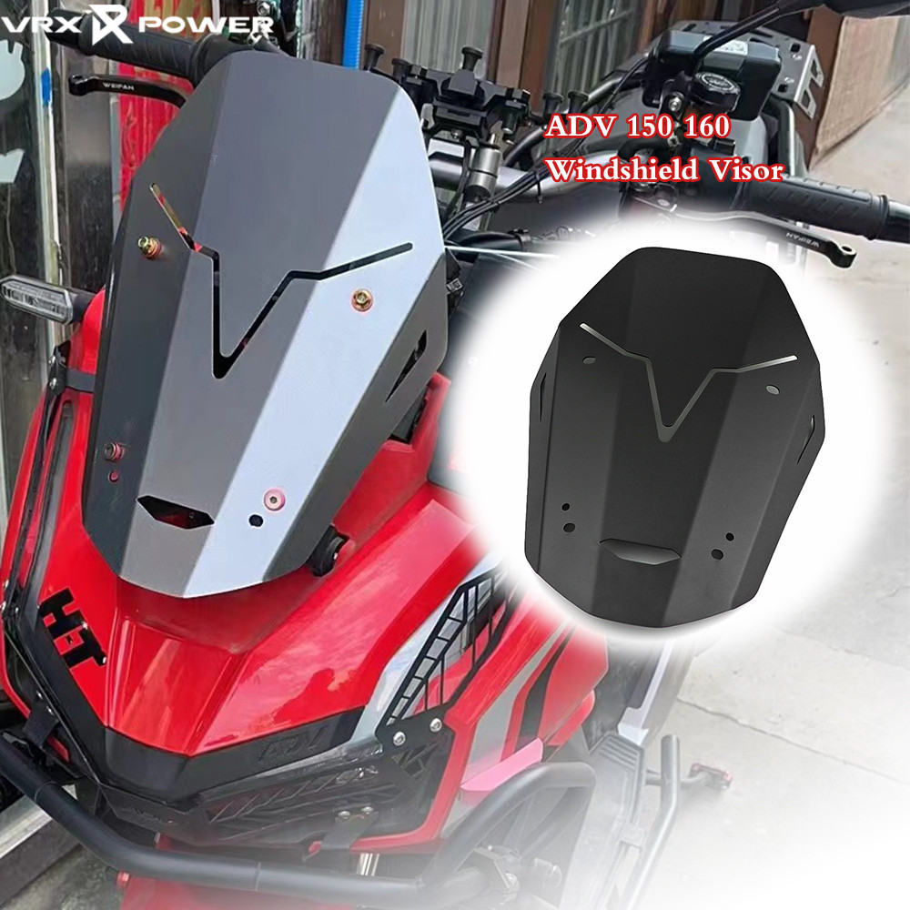 Adv รถจักรยานยนต ์ กระจก Visor Wind Deflector หน ้ ากากสําหรับ HONDA ADV150 160 2017-2023