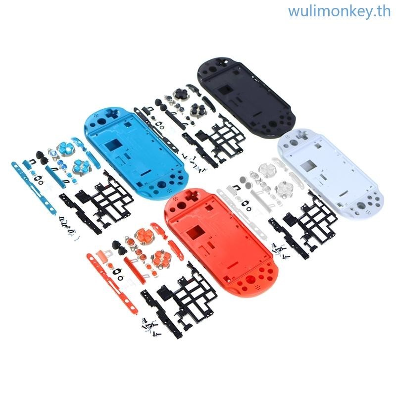 Wu สําหรับฝาครอบเชลล ์ สําหรับ PSV2000 PSVITA2000 ชุดเต ็ มหน ้ าด ้ านหน ้ าสําหรับกรณีปุ ่ มชุดสํา