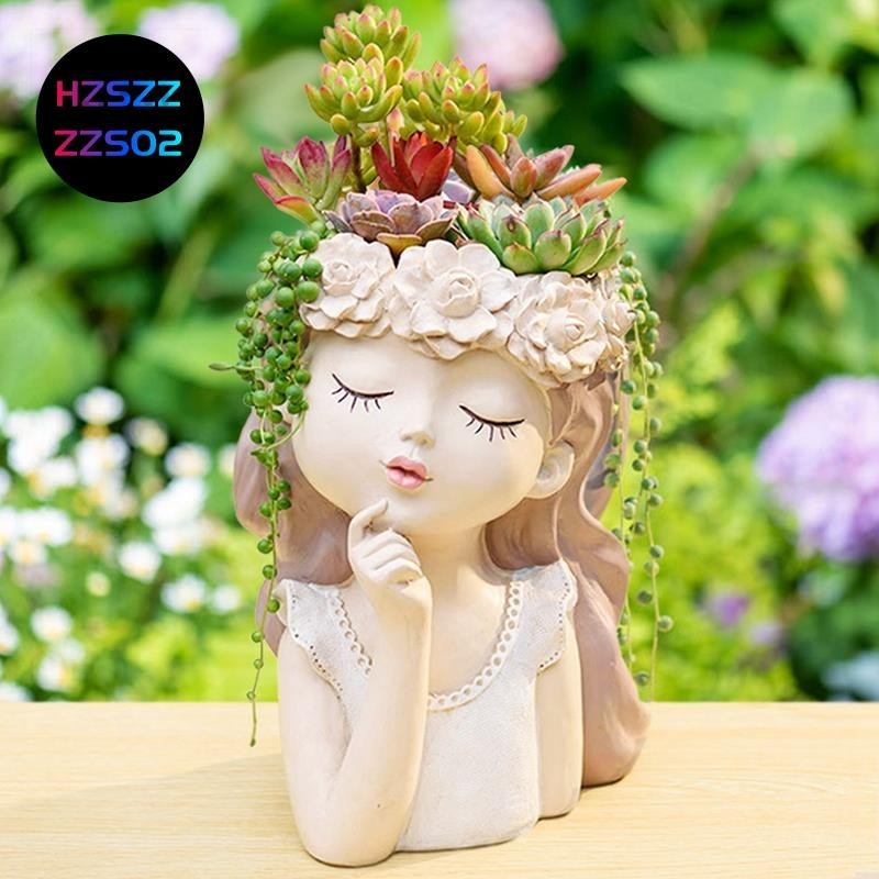 Hzszzs02Small Fairy Succulent Plant Pot Kit พร้อมรูระบายน้ํา 4 นิ้วในร่มกระบองเพชรหม้อที่ไม่ซ้ํากันน่ารักแจกันดอกไม้ตกแต่งติดตั้งง่าย A