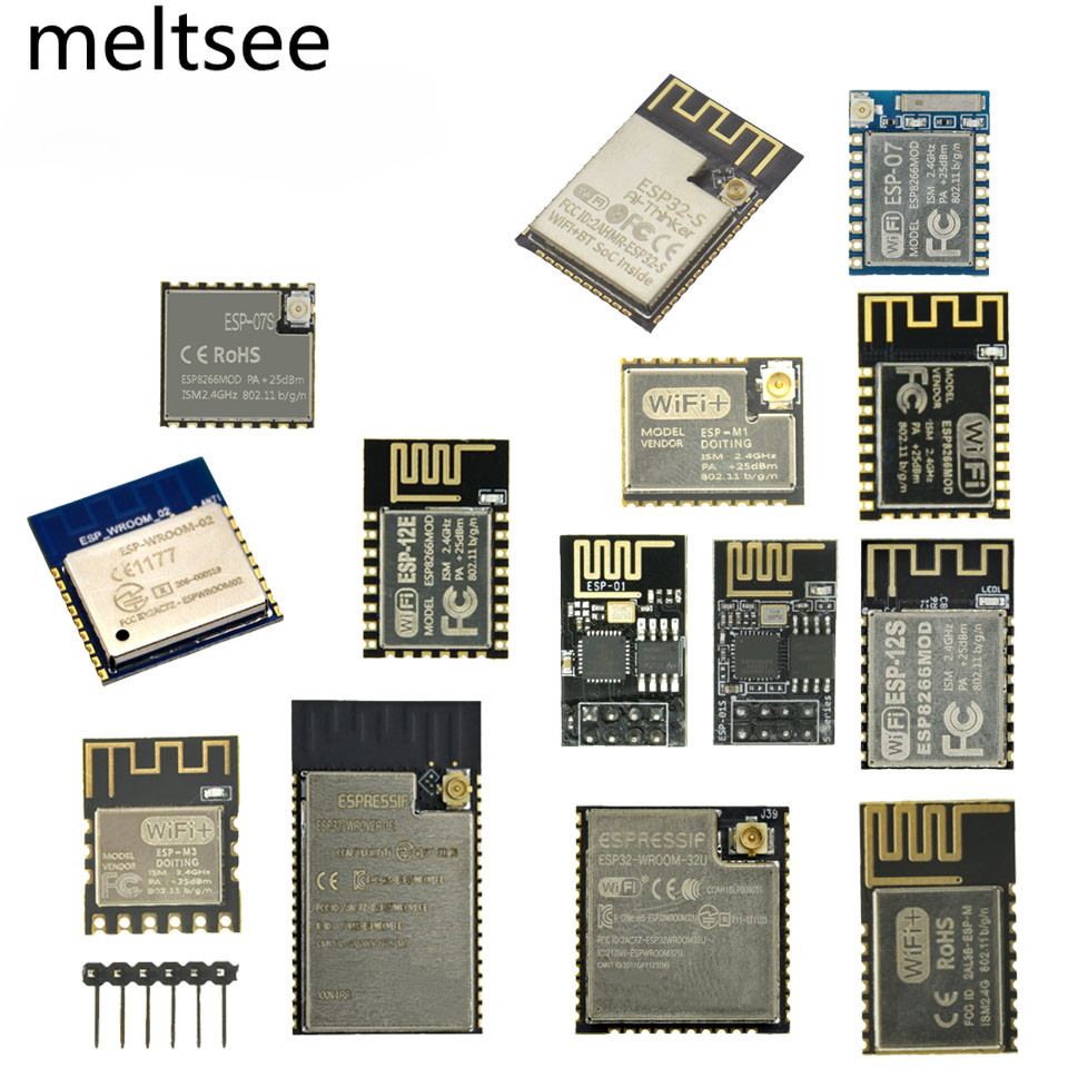 Esp8266 ESP-01 ESP-01S ESP-07 ESP-12E ESP-12F ESP-32 ESP-32S ESP32-S ESP-WROOM-32 ESP-WROOM-32U ESP32-WROVER Serial WIFI โมดูลไร้สาย 2.4G สําหรับ Arduino