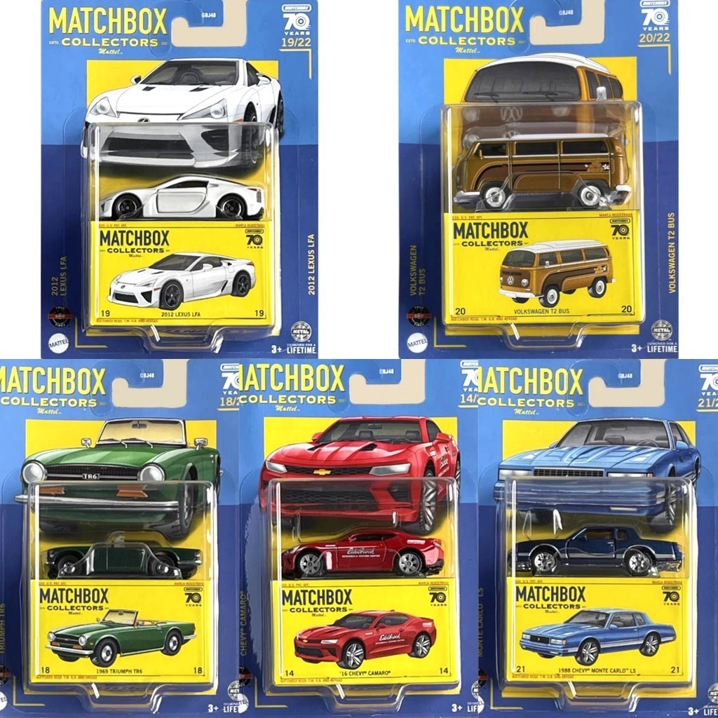 Matchbox Matchbox Collector Lexus LFA Volkswagen T2 Chevrolet Monte Carlo GBJ48