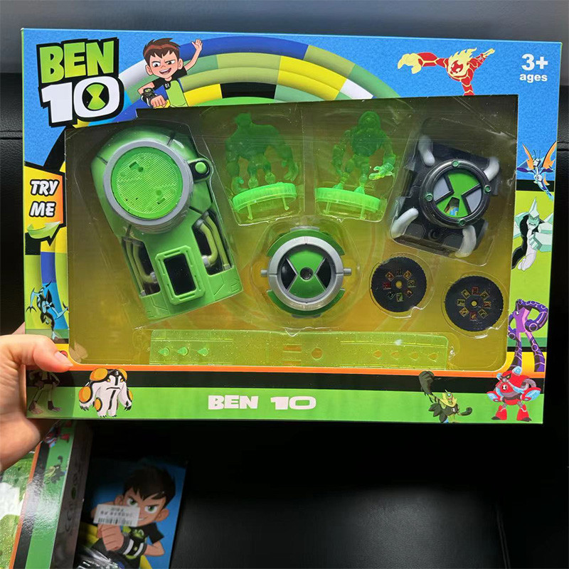 9pcs Ben 10 ชุดตุ๊กตารูป Omnitrix นาฬิกาของเล่น Ben 10 Alien Force Omnitrix มัลติฟังก์ชั่นนาฬิกาเด็กสําหรับของขวัญ