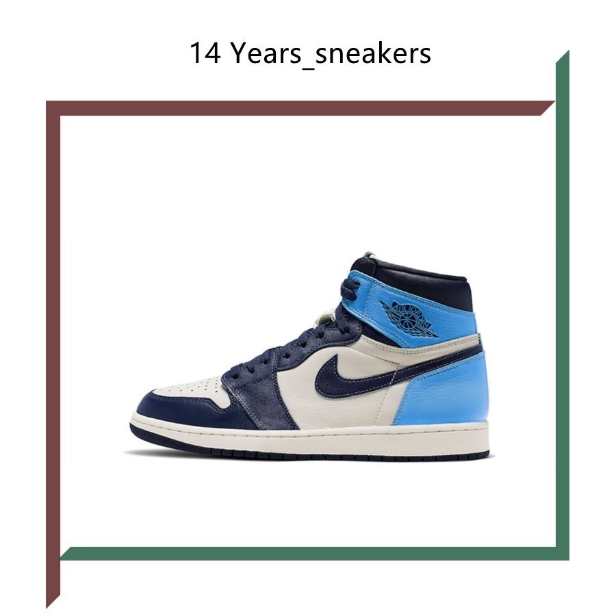 NK Air a/j 1 OG Obsidian A/J 1 North Carolina Blue Obsidian 555088-140