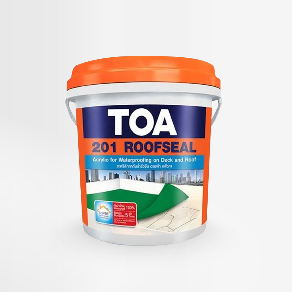 TOA อะครีลิกสีกันซึมหลังคา TOA201 (สีขาว 1 kg.)
