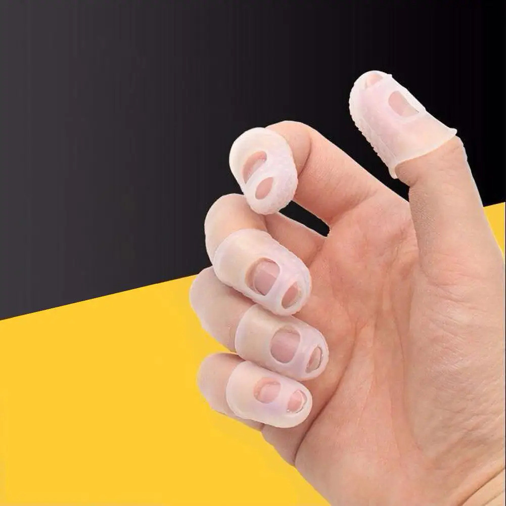 5 ชิ ้ นนิ ้ ว Anti-slip มือบรรเทาปวดถุงมือสําหรับ ukulele กีตาร ์ อะคูสติก Strings Instrument