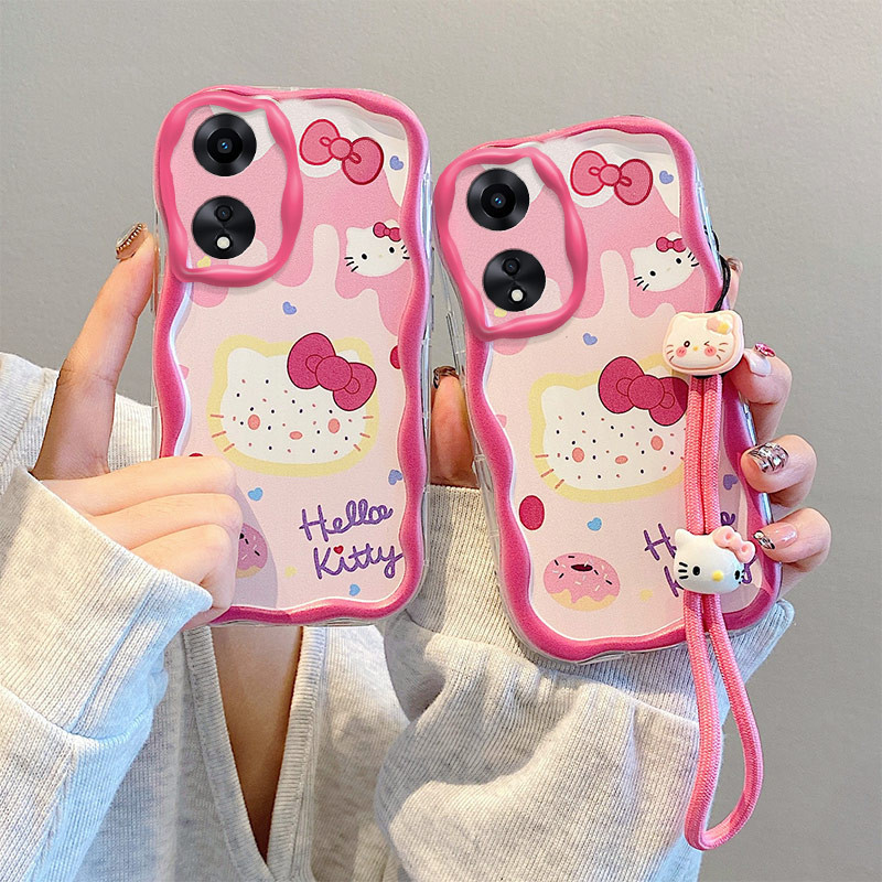 เคส oppo a18 เคสโทรศัพท ์ สีครีม-การ ์ ตูนสําหรับเคส เคส oppo a38 น ่ ารัก