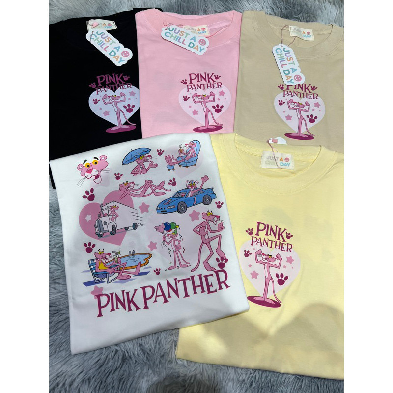 เสื้อยืด(Just)พิ้งแพนเตอร์