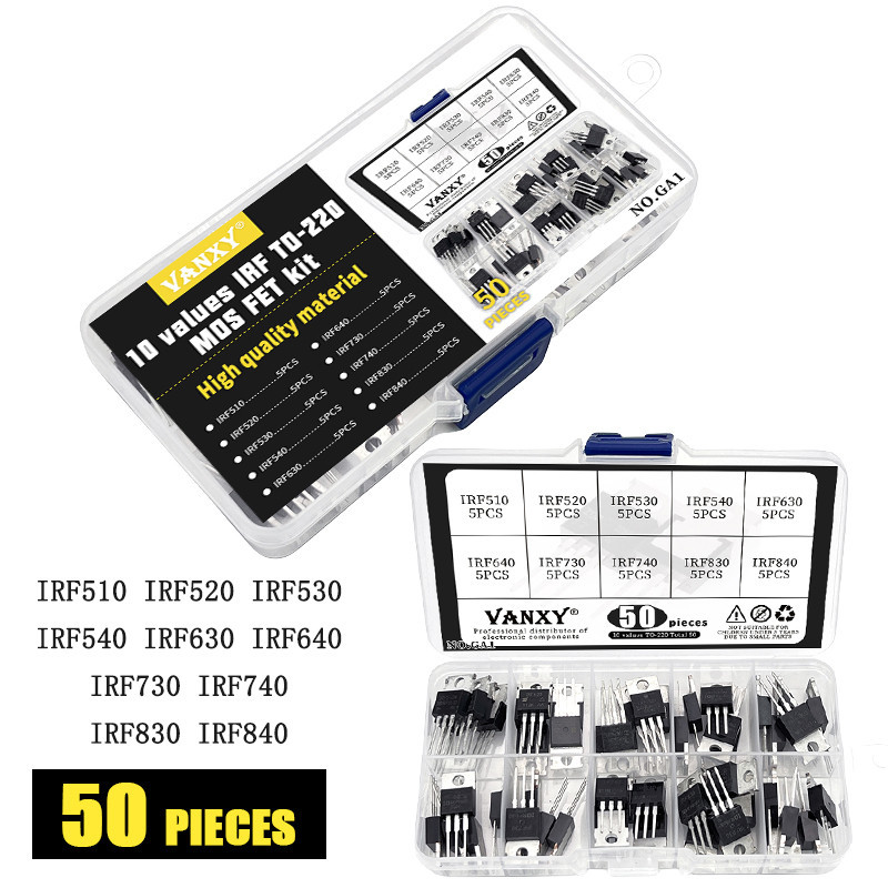 10 ค่า MOS FET ชุด triode IRF510 IRF520 IRF530 IRF540 IRF630 IRF640 IRF730 IRF740 IRF830 IRF840 IRF6