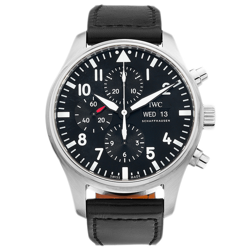 Iwc IWC IWC Pilot Stainless Steel Chronograph Automatic Mechanical Watch Male IW377709