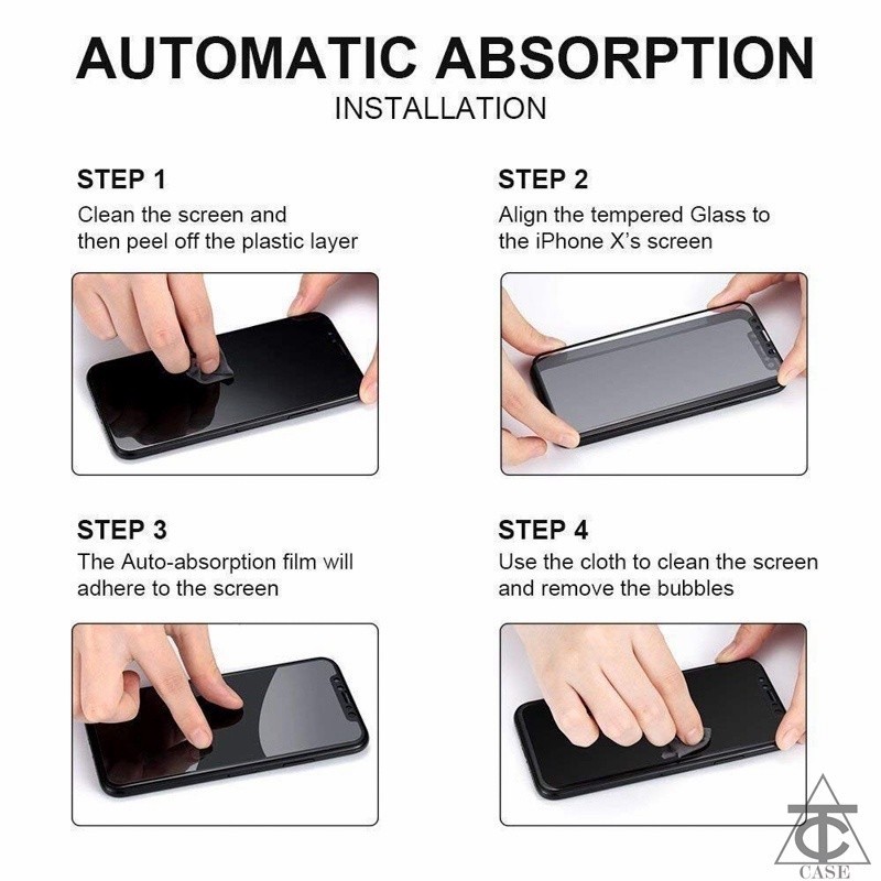 ฟิล์มกระจก เต็มจอ สำหรับ Redmi กันมองกันเสือก PVT รุ่น 13C 12C 10C 10A 9A 9C 9T 9 8 8A A1 A2Plus 12 13 A3 Note12 Pro 011 - รูปที่ 2