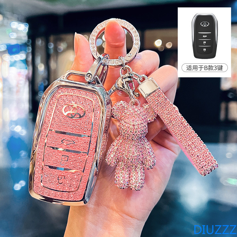 Soft TPU กุญแจรถสําหรับ Toyota CHR CHR C-HR Camry Prius Prado 2016-2021 สําหรับ Toyota Hilux Innova Rav4 Fortuner Yaris 2021