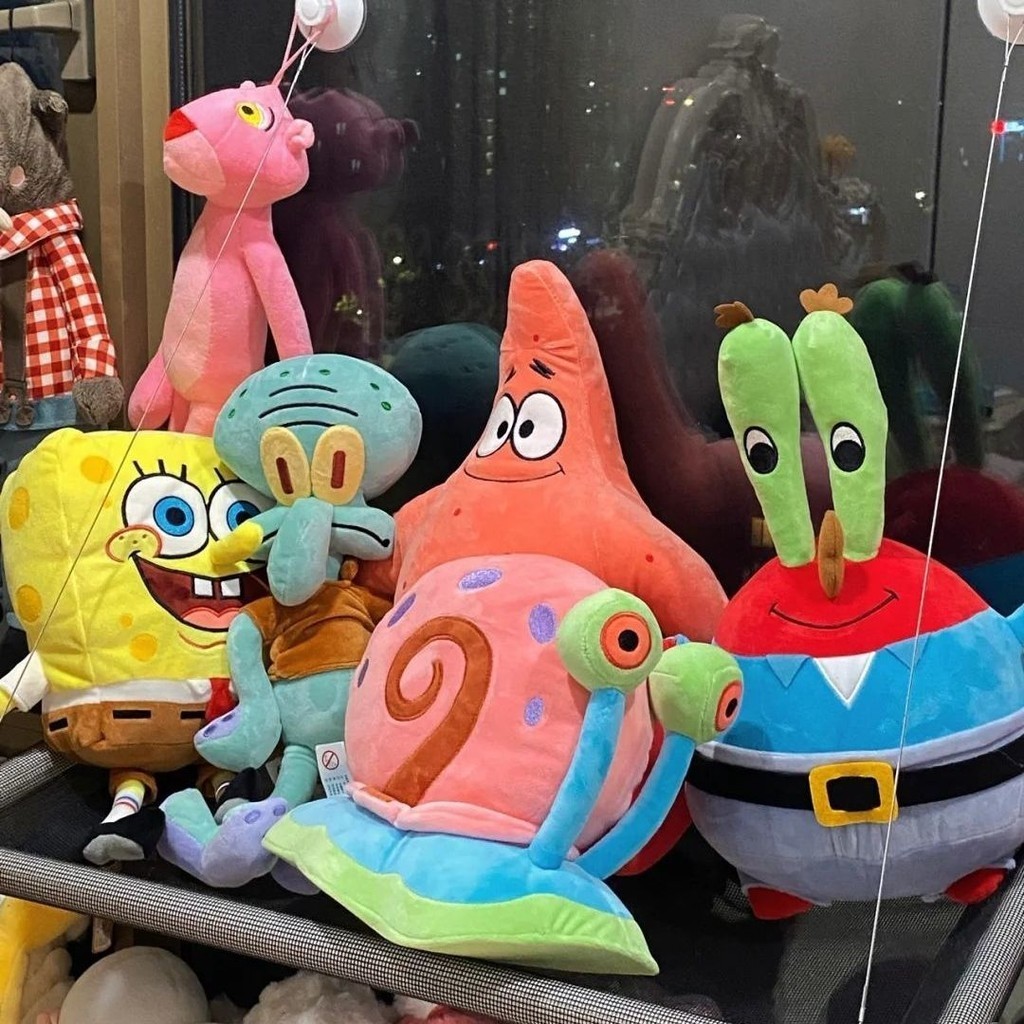 ตุ๊กตา SpongeBob Patrick Star ตุ๊กตาของเล่นตุ๊กตาโยนหมอนสาวน่ารัก