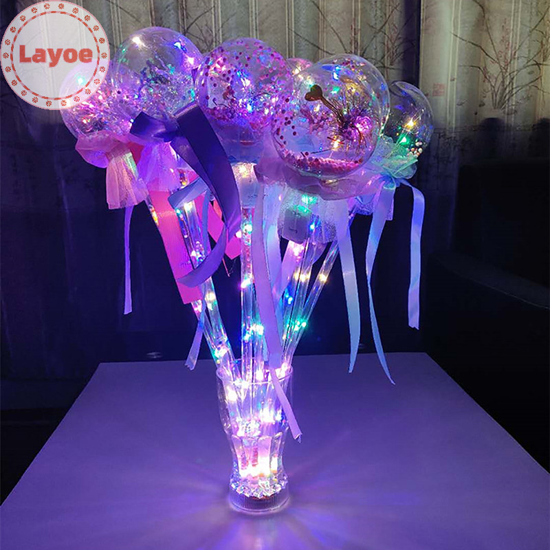 Layoe มือถือ Princess Wand Magical Stick สําหรับเครื่องแต่งกายบทบาทเล่นแสดงคอสเพลย์ Party Favor Ligh