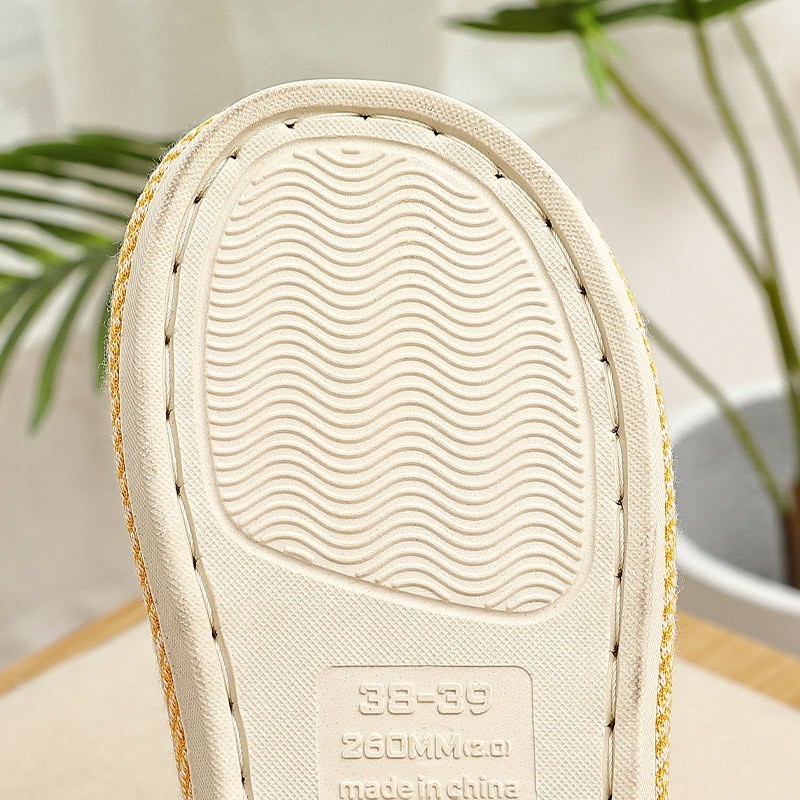Slipper รองเท้าใส่ในบ้านผ้าลินิน ใส่ในอาคาร ( สินค้าพร้อมส่ง )
