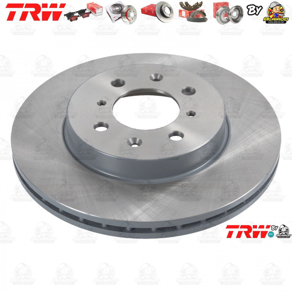 TRW จานดิสเบรคหน้า จานเบรคหน้า 1คู่/2 ใบ HONDA CIVIC ES  new Dimesion ปี 2001-2005  DF3021 ขนาด 262 mm ใบหนา 21 mm