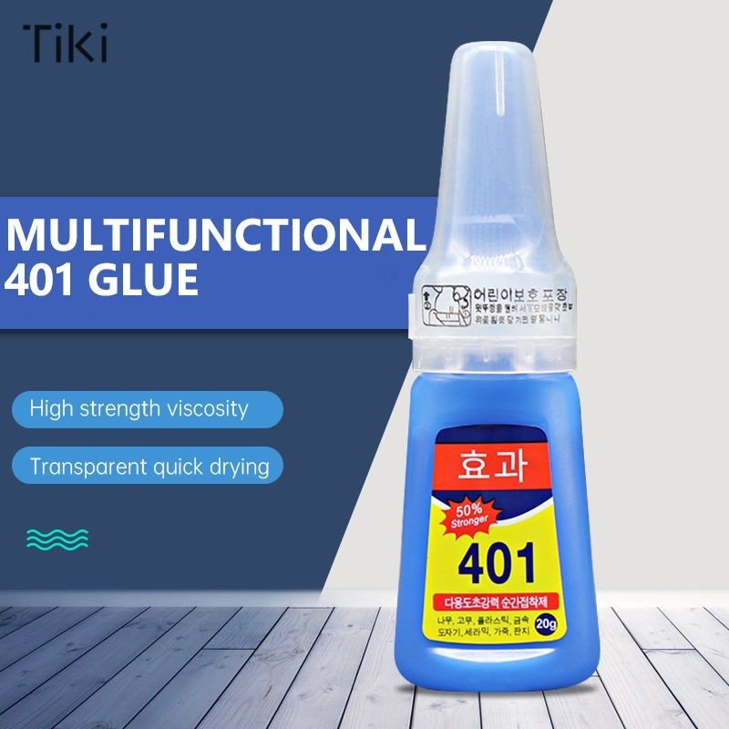 กาว 401กาวติดเล็บปลอม ของแท้ เวอร์ชั่นเกาหลี เนื้อเจล​ และเนื้อน้ำ โลหะ พลาสติก ไม้ แตก แก้ว แข็งแรง