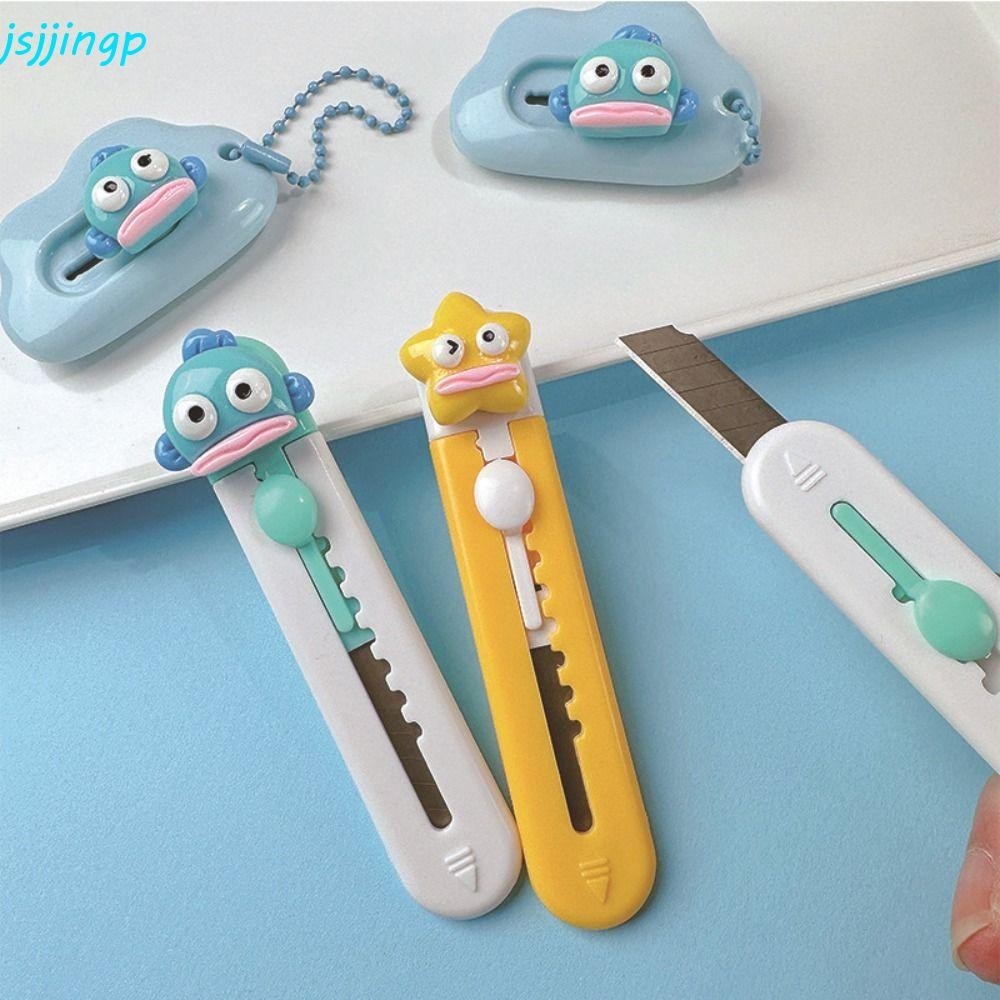 Jsjjingp เครื่องตัดกระดาษ Clownfish เครื่องตัดกล่องแบบพับเก็บได้, เครื่องตัดกระดาษ Mini Pocket Sharp ห่อเครื่องมือ Home