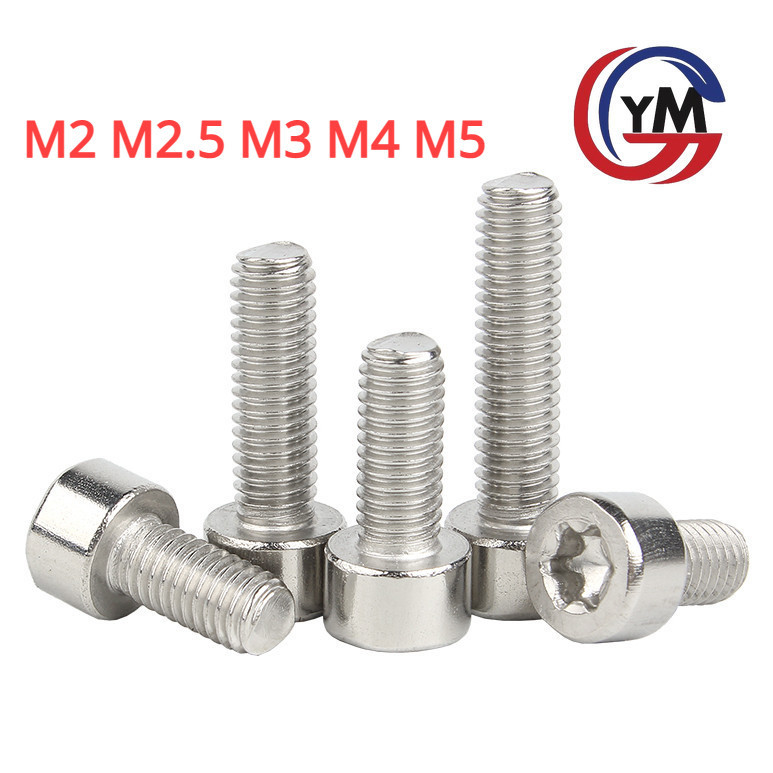 [ Ymh1 ] น็อต สกรู หัวจม ช่องขัน ดาว ท็อกซ์ สแตนเลส 304 เกลียวมิล / Torx Socket Head Cap M2M2.5M3M4M5