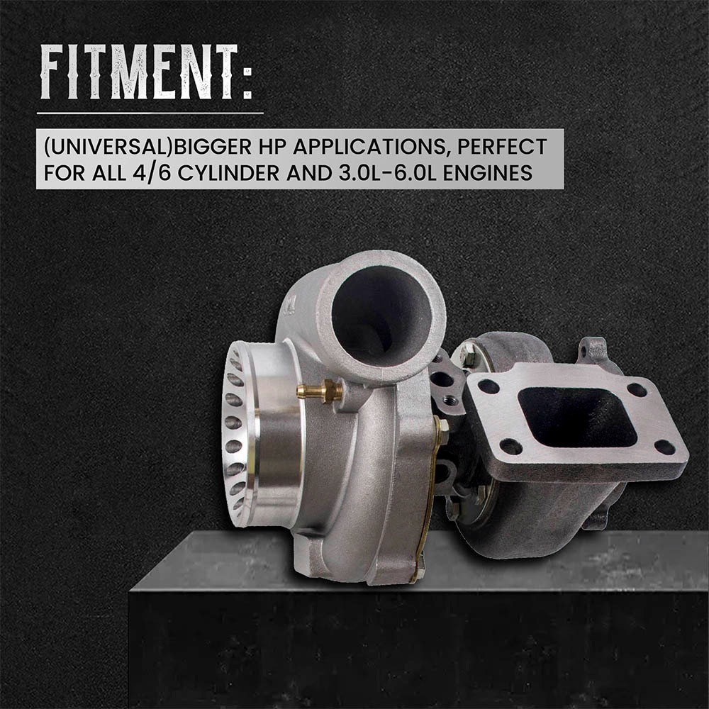 เทอร์โบชาร์จเจอร์ GT35 GT3582 สำหรับเครื่องยนต์ 3.0L - 5.0L คอมเพรสเซอร์ A/R 0.63 ไอเสีย A/R 0.7