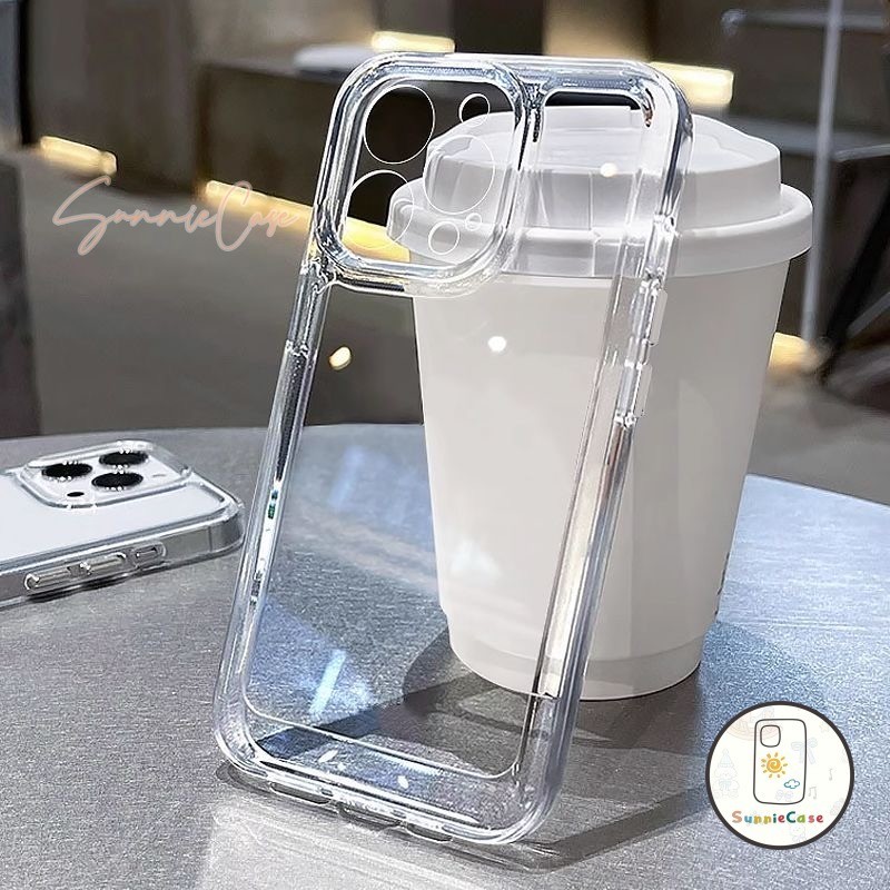 แฟชั่นเรียบง่ายสีขาวสแตนเลส สำหรับ Samsung A12 A03 A13 A02s A03s A50 A21s A52s A33 A52 A20 A20s A32 A51 A10s A30