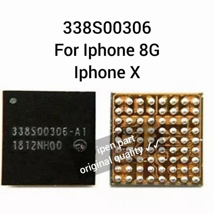 EC99 กล้อง IC 338s00306 Iphone 8 X ทดสอบใหม่ 338s00306-A1 U3700
