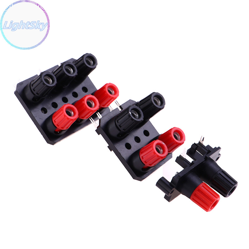 Lightsky 2 4 6 ตําแหน่ง Bend Pin แจ็คเสียงภายนอกลําโพงเครื่องขยายเสียง Banana Plug TH