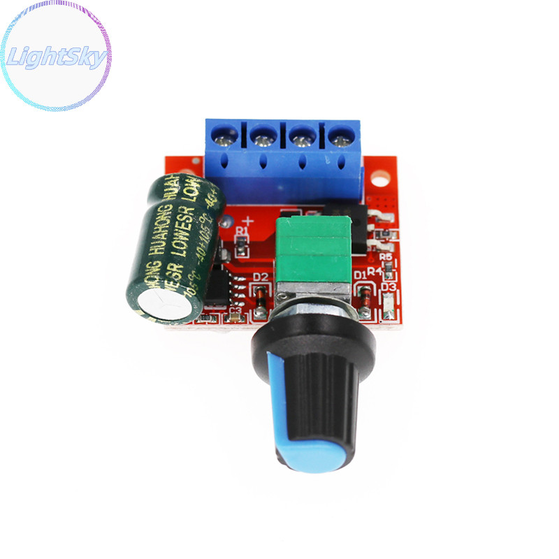 Lightsky PWM มอเตอร์ควบคุมความเร็วโมดูล PWM DC มอเตอร์ Governor 5v-35v ปรับความเร็วควบคุม Governor สวิทช์ 5A สวิทช์ฟังก์ชั่น Led Dimmer TH