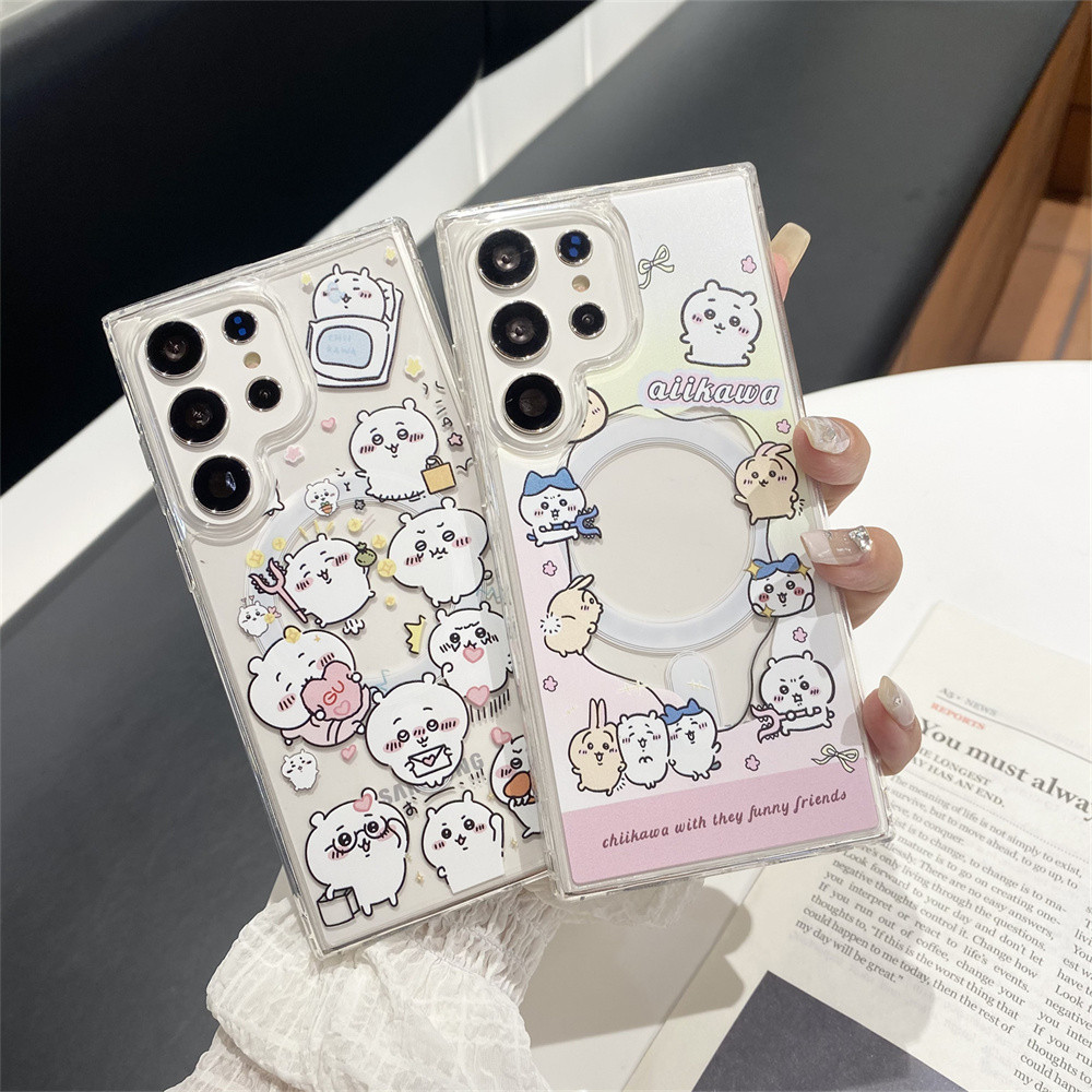 Samsungs24ultra S22 + S23Plus Ultra All-Included ใหม ่ Popsocket Case 【aiikawa 】Casing สําหรับ Samsung Drop-proof Creativity Cover
