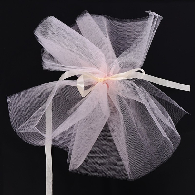 40*17 ซม.ห่อดอกไม้ Tulle ตาข่ายเส้นด้ายช่อดอกไม้ DIY ของขวัญกระดาษห่อดอกไม้