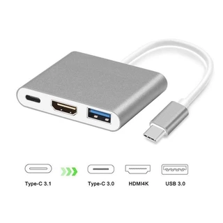 อะแดปเตอร์แปลง Type C USB-C 3.1 Thunderbolt 3 to HDMI 4K USB-C Hub สําหรับ Macbook Ipad Pro