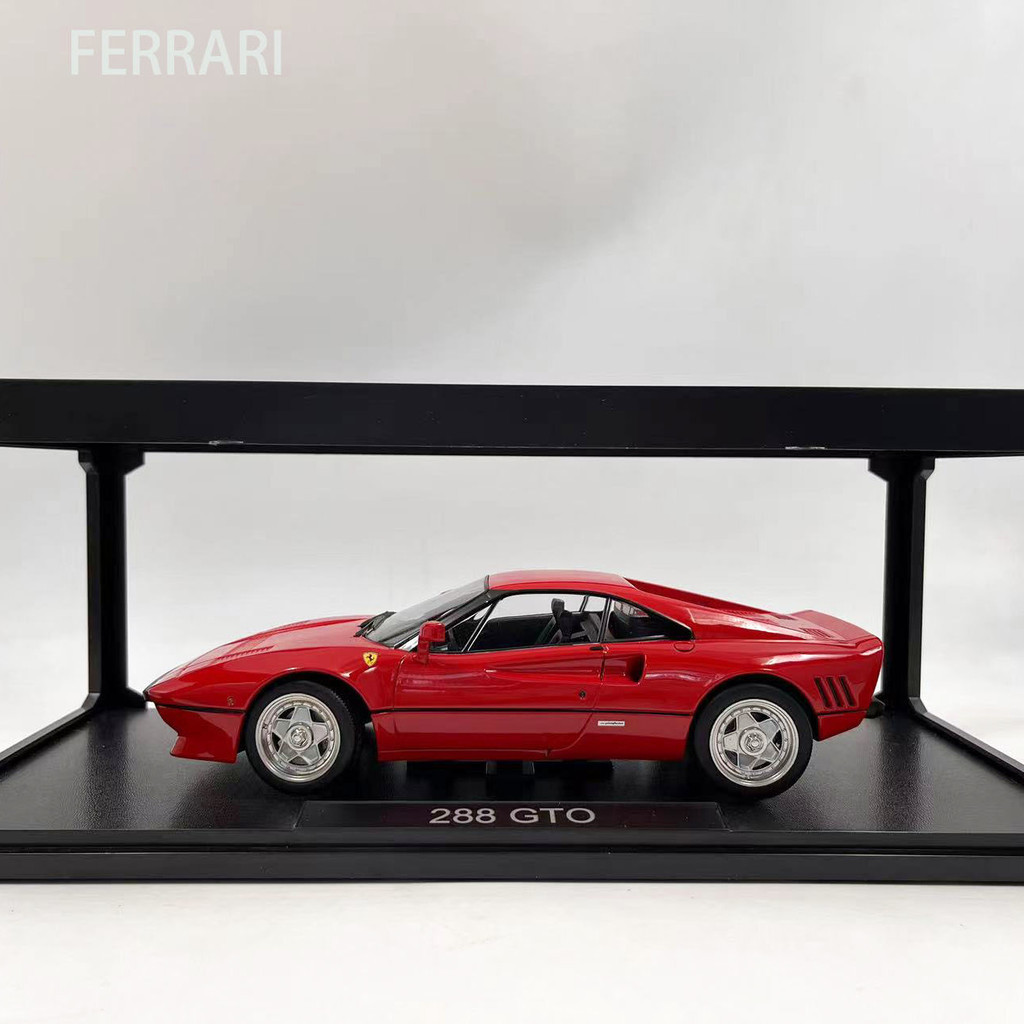 1/18 Ferrari 288 GTO รถสําเร็จรูปรุ่นรถแข่งโลหะผสมสีแดง