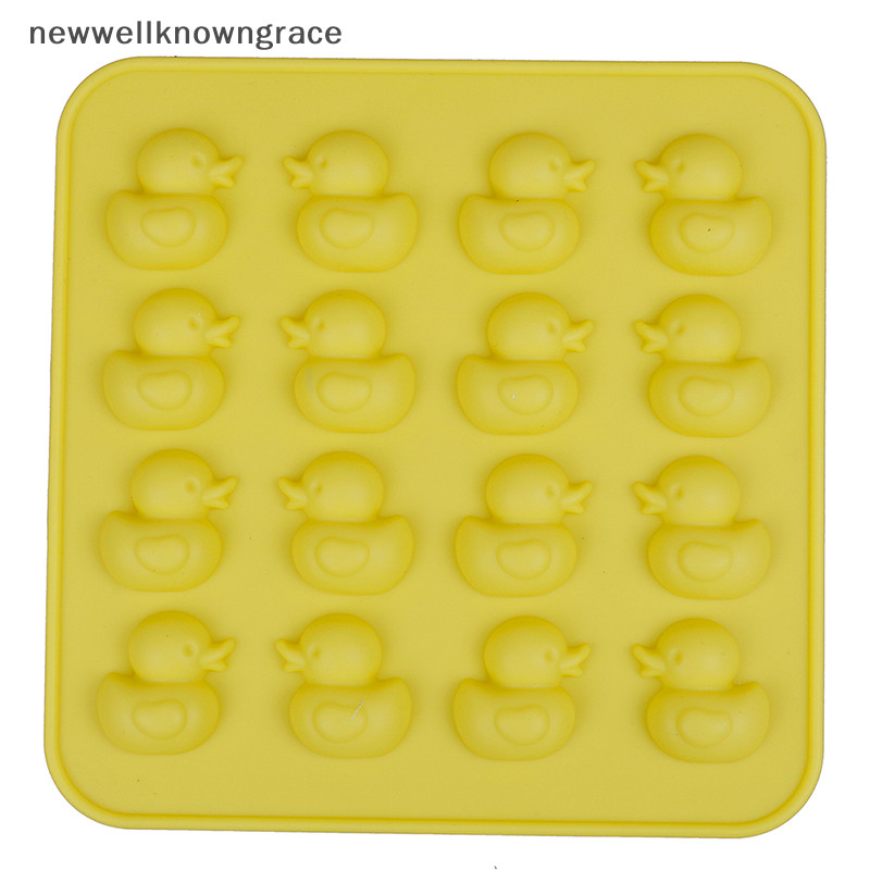 Newwellknowngrace แม่พิมพ์ซิลิโคนเป็ดน่ารัก DIY ช็อกโกแลตบิสกิตน้ําแข็ง Candy Moulds TH