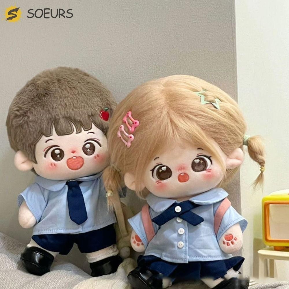 Soeurs Blue Miniature ชุดนักเรียน,เสื้อนุ่ม 10 ซม.ตุ๊กตาเสื้อผ้า,แบบพกพา JK ชุดเปลี่ยนชุดเกมน่ารักเสื้อชุดกระโปรงเด็ก