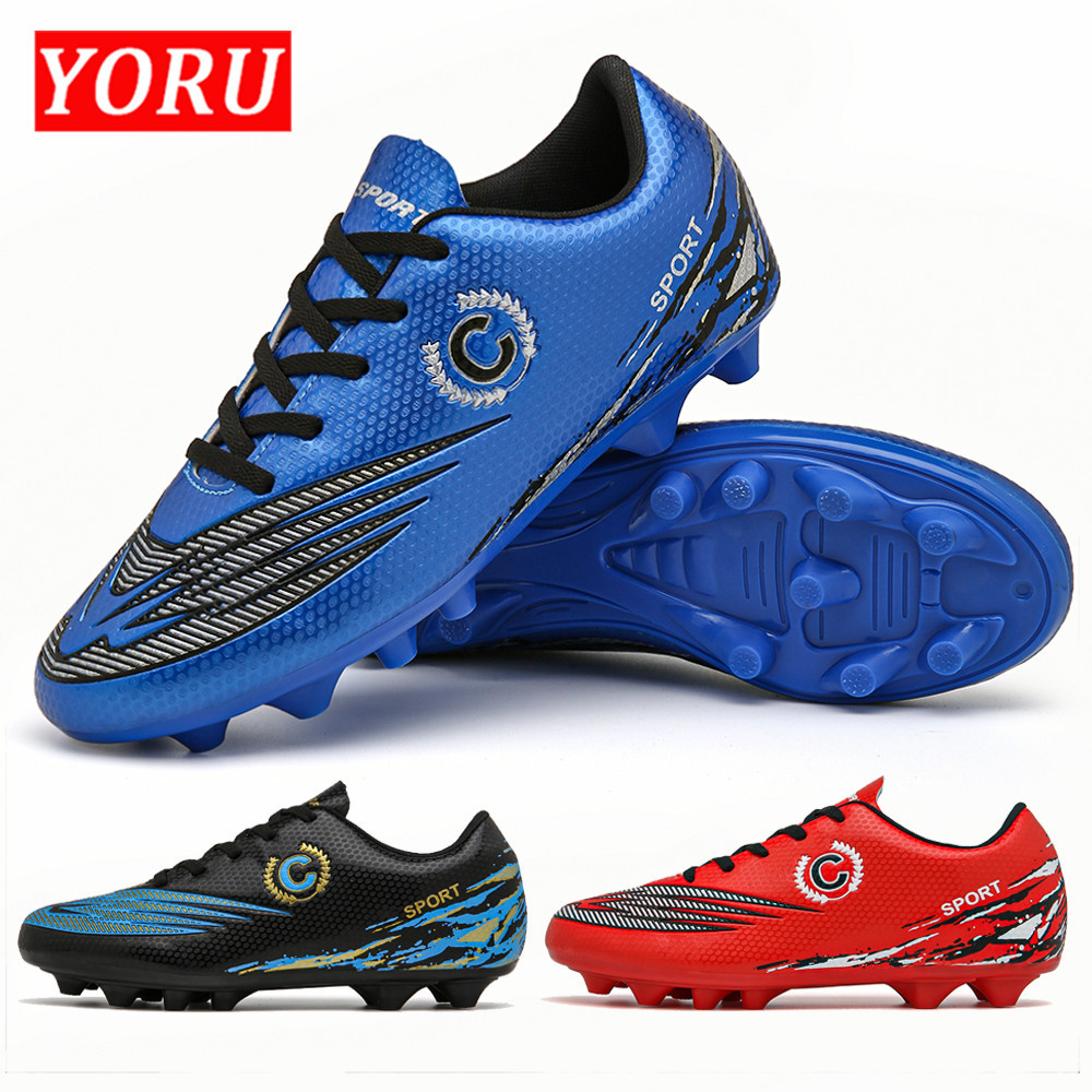 YORU สินค้าขายดีมากๆ 31-43 รองเท้าฟุตบอลเด็ก รองเท้าสตั๊ด