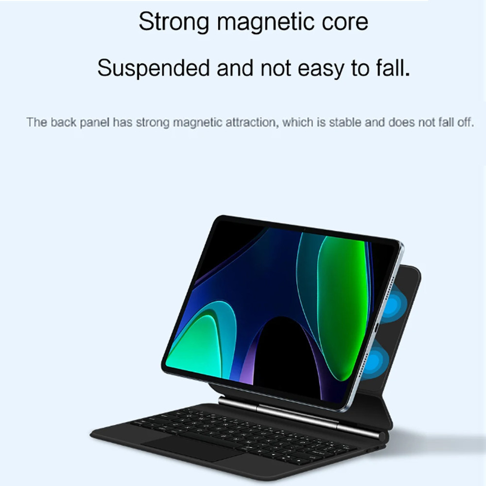 ภาษาไทย แป้นพิมพ์แม่เหล็กสําหรับ Xiaomi Pad 7 / 7 pro 11 Pad 6 11 นิ้ว Mi Pad 5 pro 11 "Pad 6s pro 12.4 "บลูทูธ Blacklit คีย์บอร์ดไร้สาย