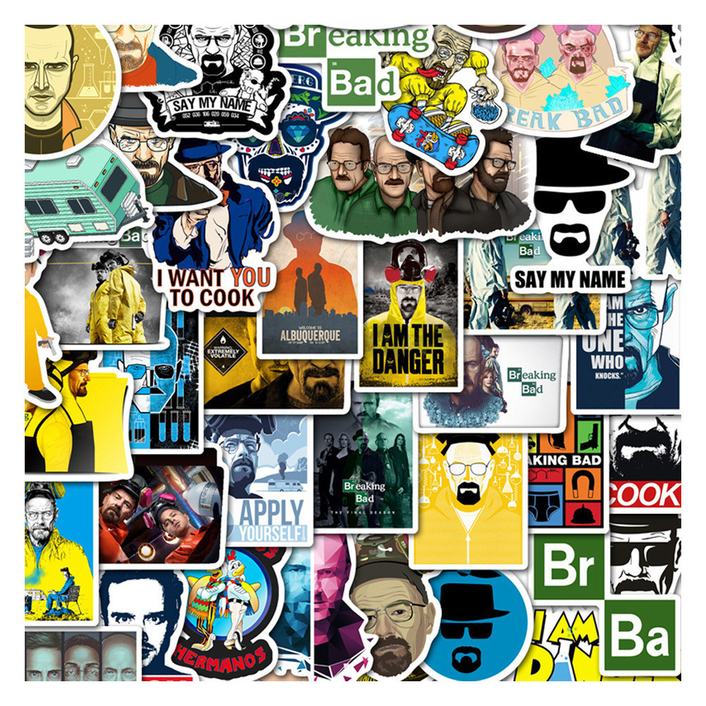 50 ชิ้น Breaking Bad TV Series สติ๊กเกอร์ PVC กันน้ํา