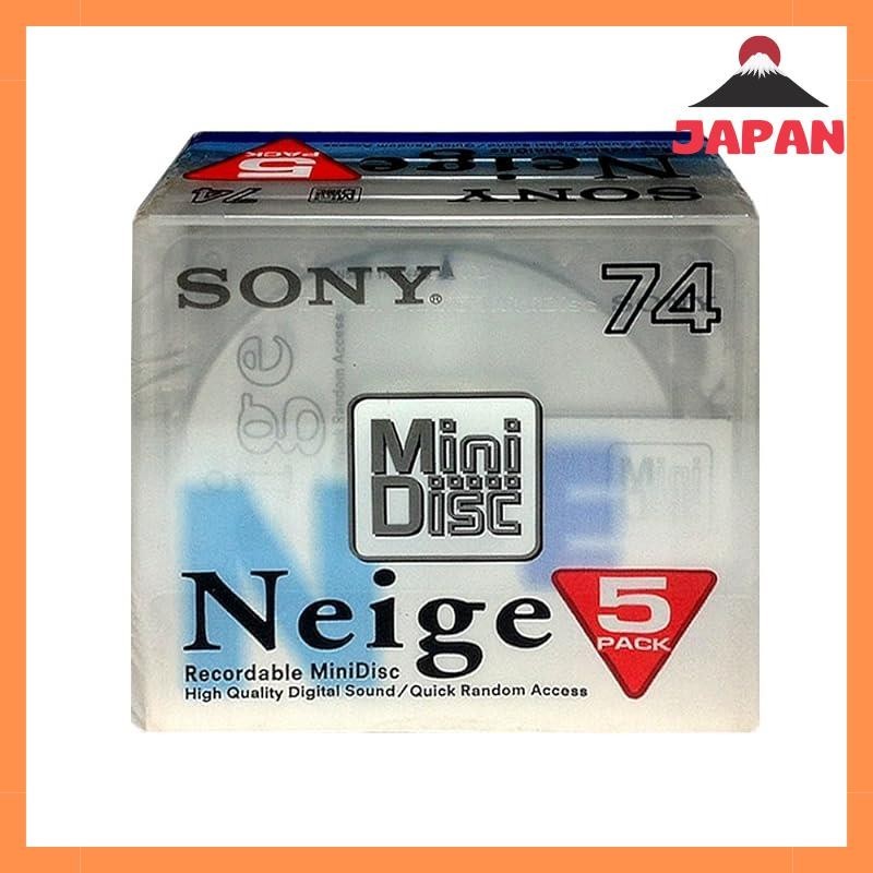 Sony recording MD (MiniDisc) Neige 74 minutes 5 pieces 5MDW74G