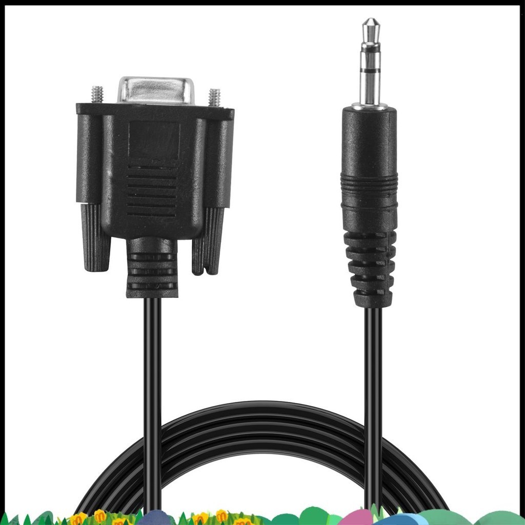 Db9 9 Pin VGA หญิงสาย,DB 9 หญิง TRS 3.5 มม. (1/8in) TRS สเตอริโอชาย Serial Data Cable-6 ฟุต ncsqqkjyx