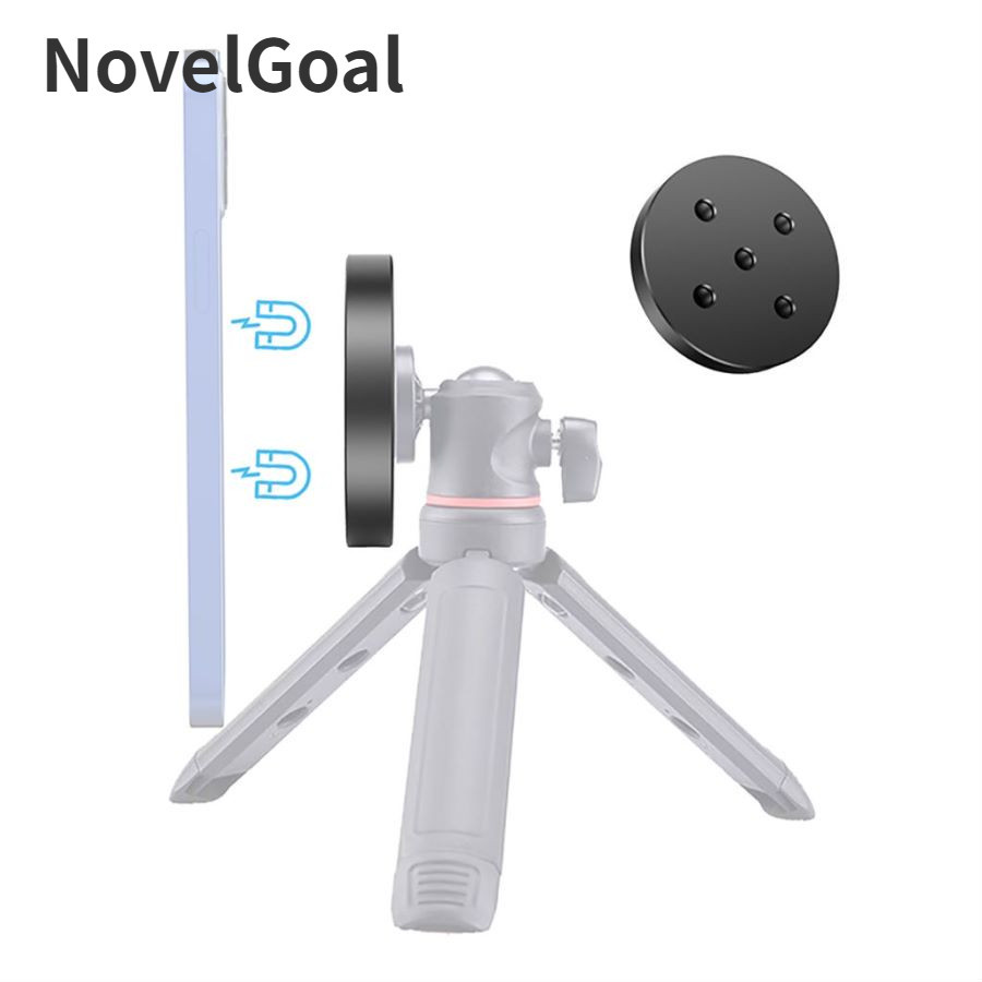 Novelgal Mobile Magnetic Vacuum Bracket สําหรับ Magsafe Case Magnet Phone Case Base Mount สําหรับขาตั้งกล้อง Ballhead