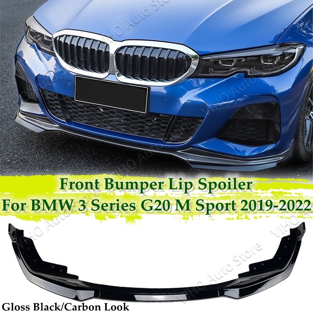 สําหรับ BMW G20 G21 Pre-Lci M Performance สไตล์กันชนหน้า Splitter สปอยเลอร์ Diffuser320i 320d 330i M
