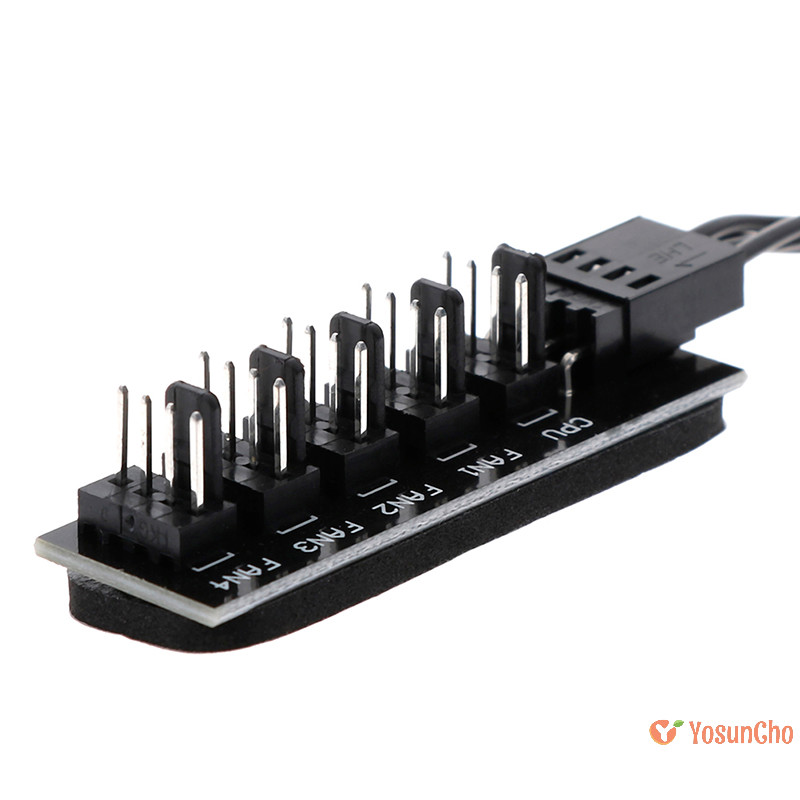 Yosunchoker] 1 ถึง 5 4Pin CPU cooler case fan Hub splitter adapter power cable ใหม่