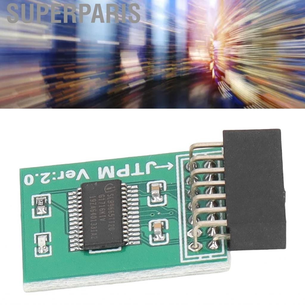 Superparis สำหรับ MSI TPM 2.0 โมดูลการเข้ารหัสที่แข็งแกร่ง 14 Pin LPC บอร์ดอินเทอร์เฟซ