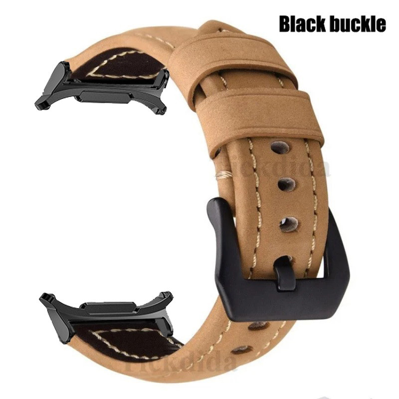 สายหนังแท้คุณภาพสูงสําหรับ Samsung Galaxy Watch 7 Ultra Band Vintage Frosted Strap สําหรับนาฬิกา Ultra 47 มม.อุปกรณ์เสริม