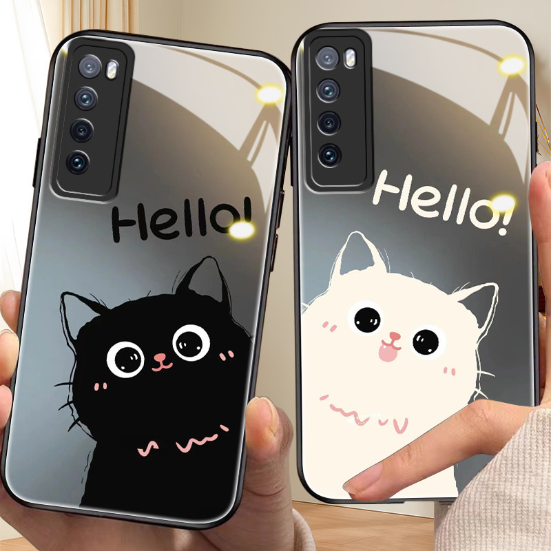 Cat Casing for huawei nova 7/se/i,2/i/lite,3/i,4/e,5/t,6,8/i,9/se,10/se,11,y61,y70,y90,mate 9,10,20p