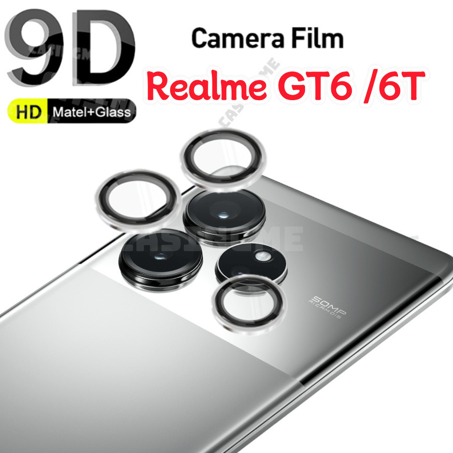 Realme GT6 2024 6T ตัวป้องกันเลนส์กล้องโลหะแหวนกล้องสําหรับRealme GT Neo 6GT GT6 RealmeGT6 Neo6 SE 6T 4G 5G 2024 กล้องกระจกนิรภัยป้องกัน