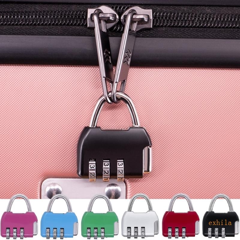 Exhila Small Padlock Travel Backpack ล็อคกระเป๋าเดินทาง Anti Theft Portable Suitcase Lock