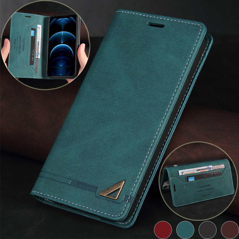 หรูหรา Frosted Flip Casing สําหรับ Samsung S24 FE Plus Ultra A24 A25 A35 A55 4G 5G Auto Magnetic Lea