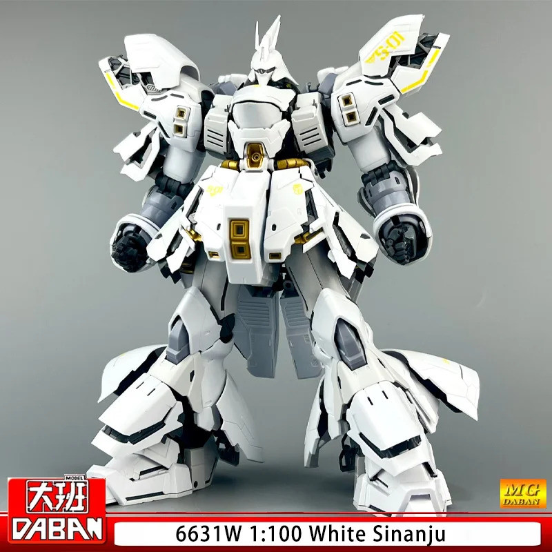 Daban 6631W 1:100 สีขาว Sinanju ประกอบชุดที่กําหนดเอง Gold Water Decals Action Figure 0NHX